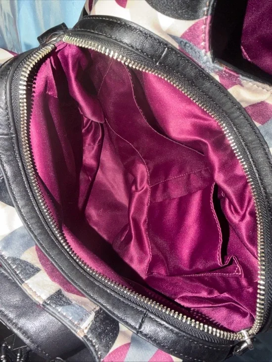 Vintage COACH MAGGIE OP ART HOBO PURPLE CHAINLINK SATCHEL HANDBAG  F0967-14420 - Picture 4 of 10